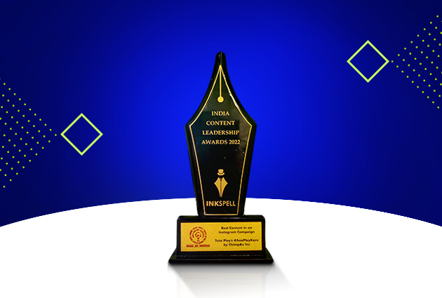 Gold Award at ICLA 2022 for #AaoPlayKare under Best Content in an Instagram Campaign - Tata Play