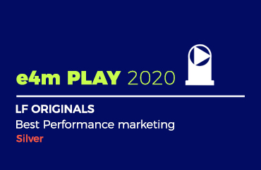 e4m PLAY 2020 LF ORIGINALS Best Performance marketing Silver